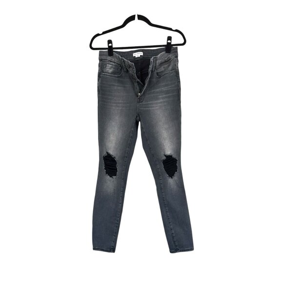 Good American Always Fits Good Leg Distressed Skinny Jeans - Picture 3 of 7